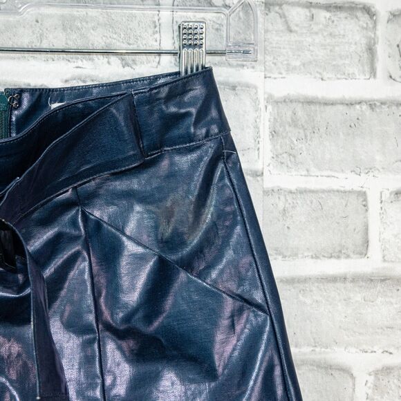 JOHN ELLIOTT Belted Skirt Plastic Blue size 1 Fall 2018 - Picture 10 of 13